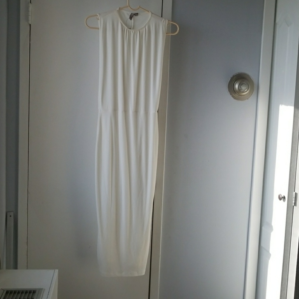 Asos white toga dress